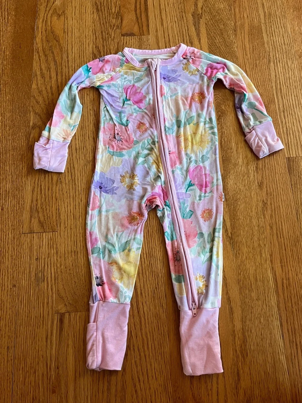 Little Sleepies Zippy Baby Sleeper Waterfall Floral print Size 3-6 month